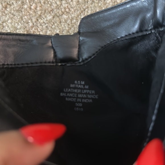 Black real leather Marc Fisher bootie - Picture 5 of 6